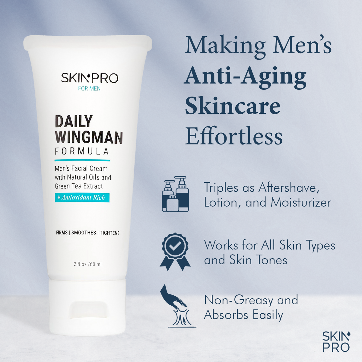 SkinPro Daily Wingman Facial Moisturizer for Men