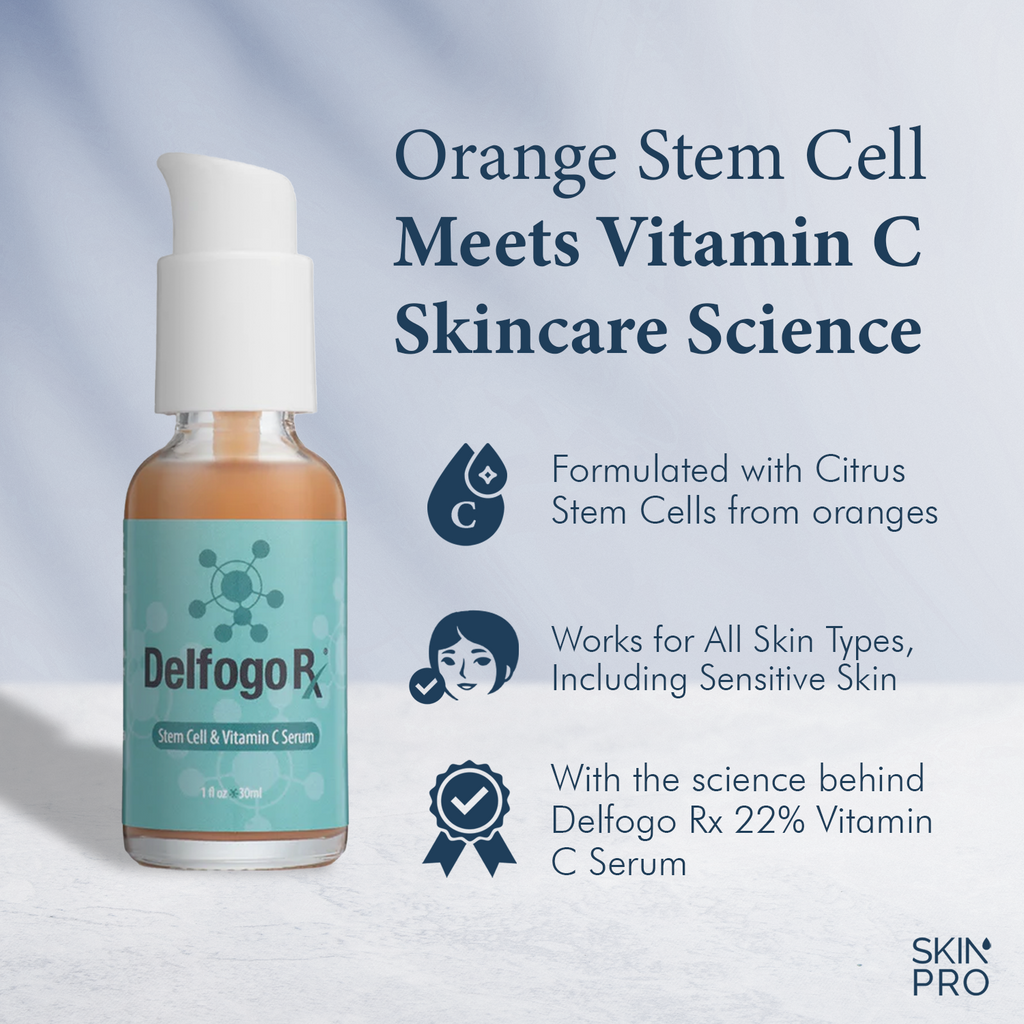 Delfogo Rx Vitamin C & Hyaluronic Acid Facial Serum