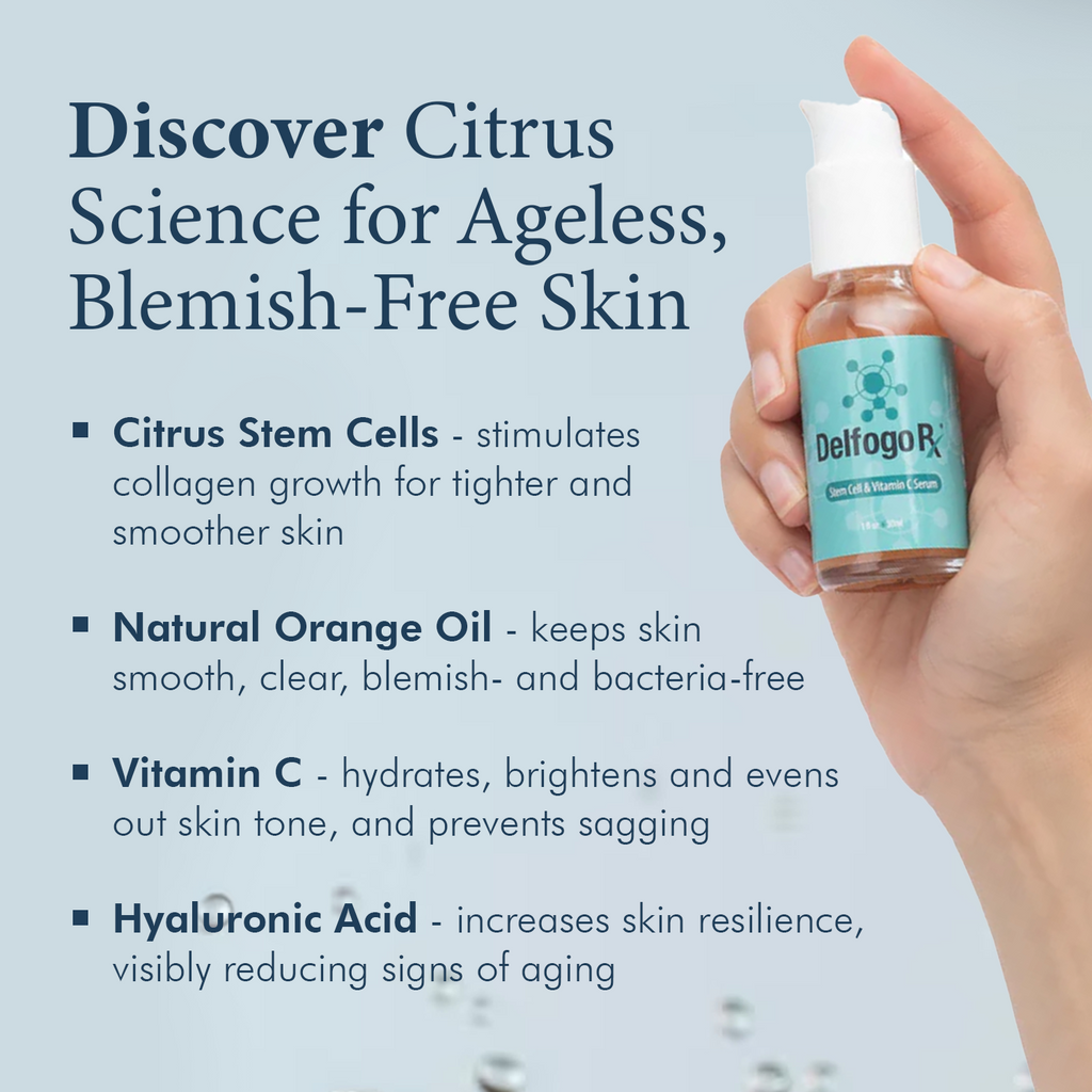 Delfogo Rx Vitamin C & Hyaluronic Acid Facial Serum