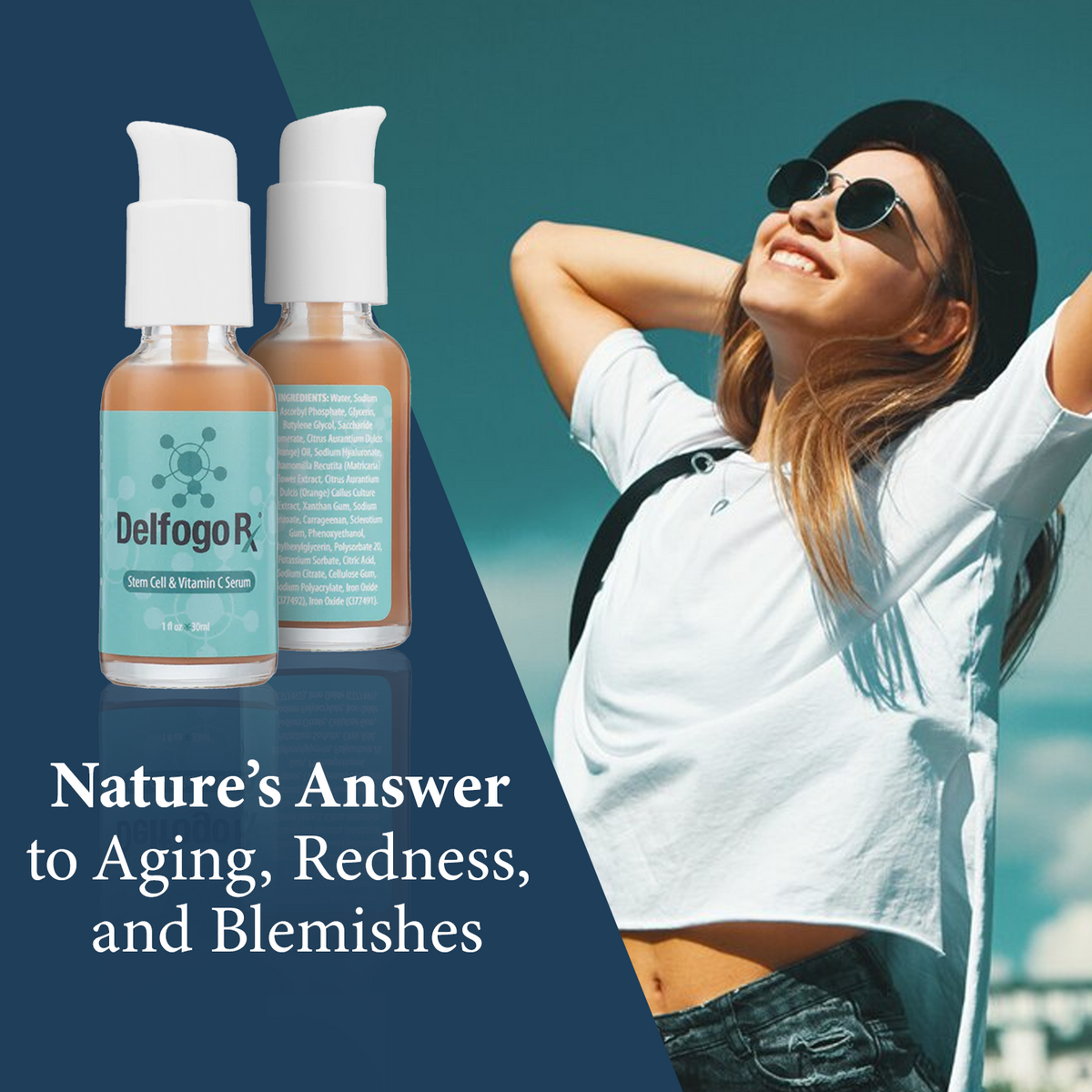 Delfogo Rx Vitamin C & Hyaluronic Acid Facial Serum